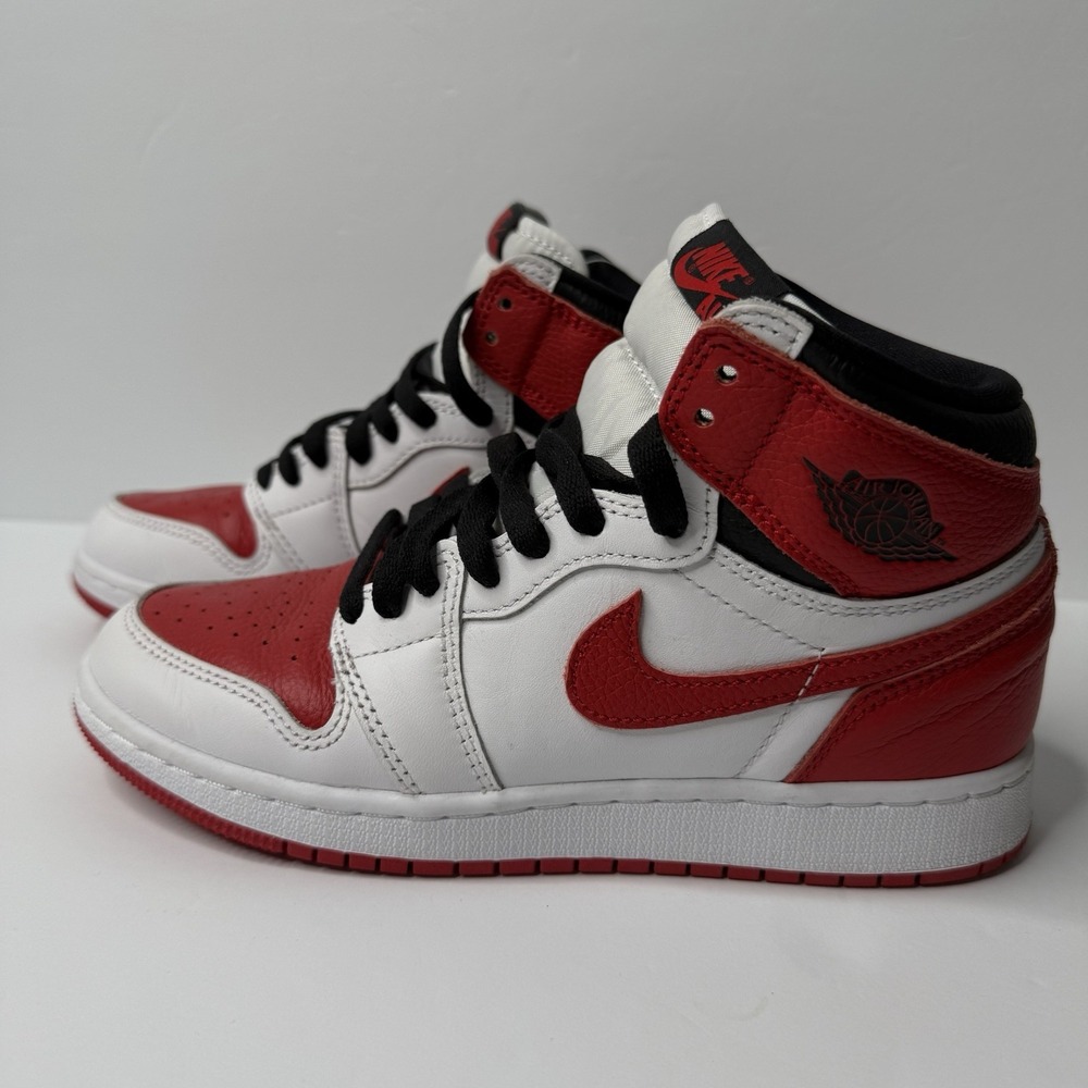 Nike Air Jordan 1‎ Retro High OG Heritage Red White 555088-161 Womens Sz 7 , 5Y